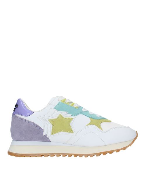 Leather and faux leather trainers ATLANTIC STARS | GHALAC GGPS DR17BIANCO-VERDE-CELESTE